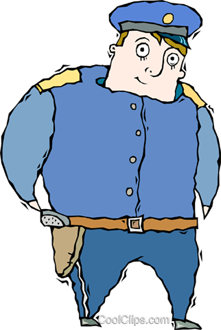 Police Office Royalty Free Vector Clip Art Illustration - Cartoon (322x480)