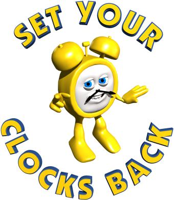 Daylight Savings Time Ends Photo Png Images - Set Clocks Back Clipart (400x400)