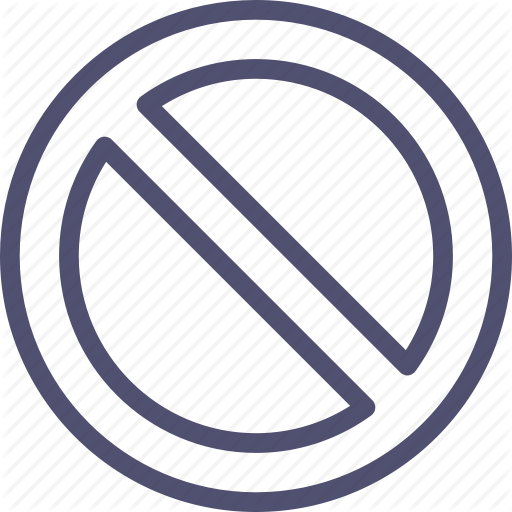 Banned Circle Png Clip Art Free Download - Circle Crossed Out Png (512x512)
