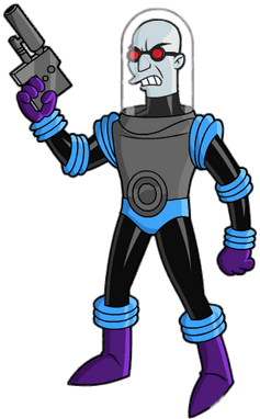 Freeze Holding A Gun - Mr Freeze Simpson Batman (400x400)
