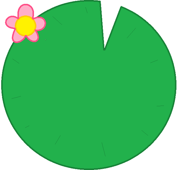 Lily Pad Clipart Lily Pad Clipart Free Download Best - Lily Pad With Numbers (599x573)