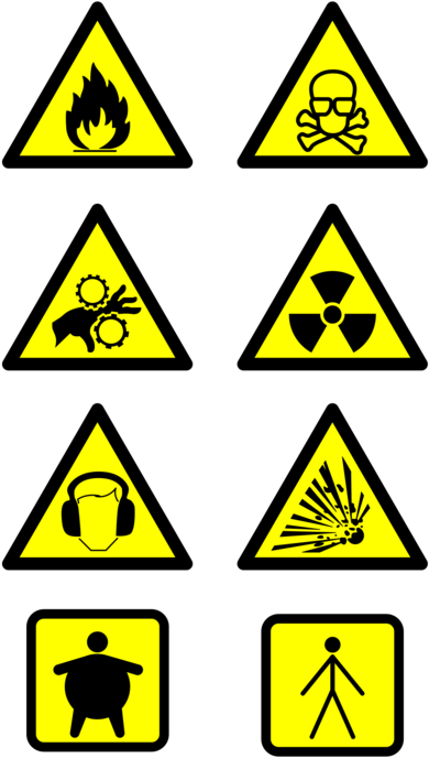 Hazard Dangerous Goods Warning Sign - Hazard Dangerous Goods Warning Sign (462x750)
