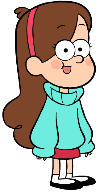 Sticking Tongue Out Clipart - Mabel Pines Star Sweater (324x630)