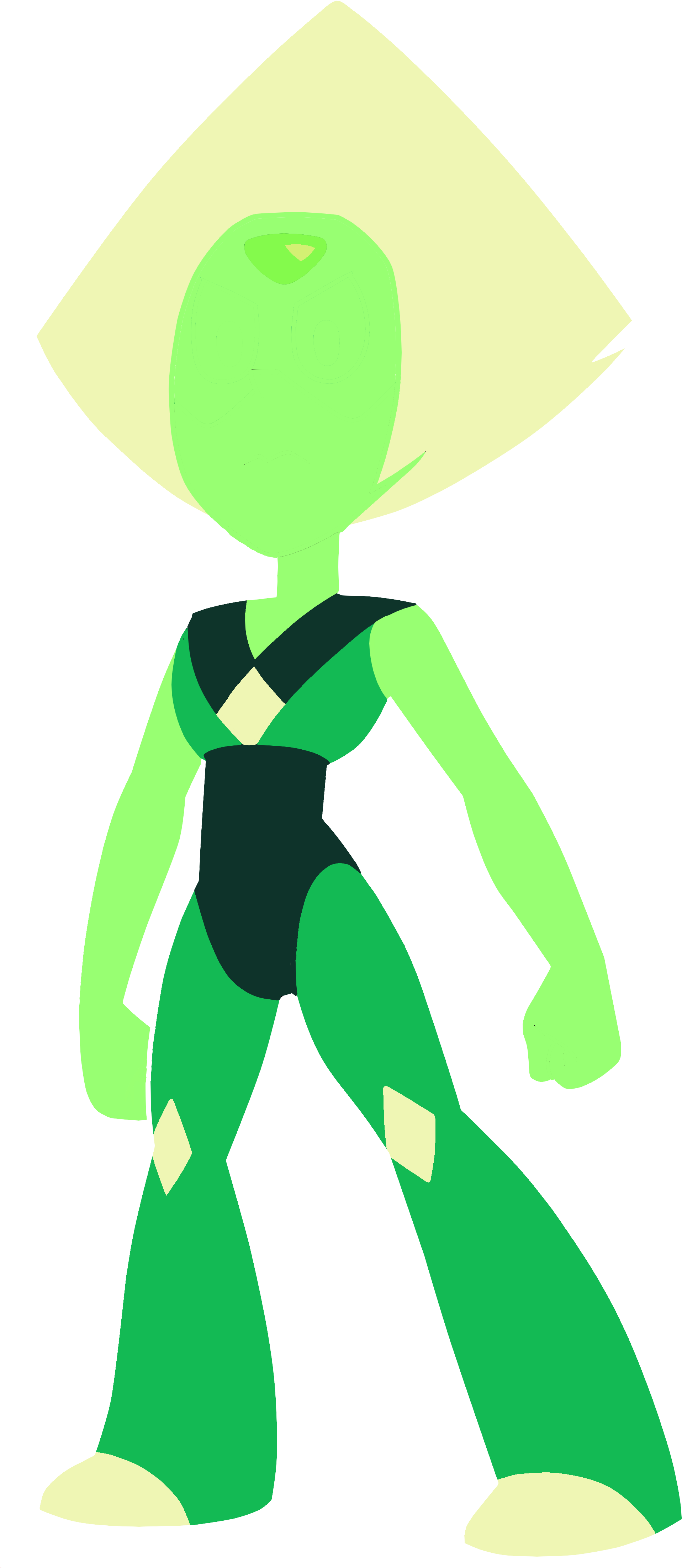 Minimalist Transparent Steven Universe Image Black - Draw Peridot Steven Universe (2000x4500)