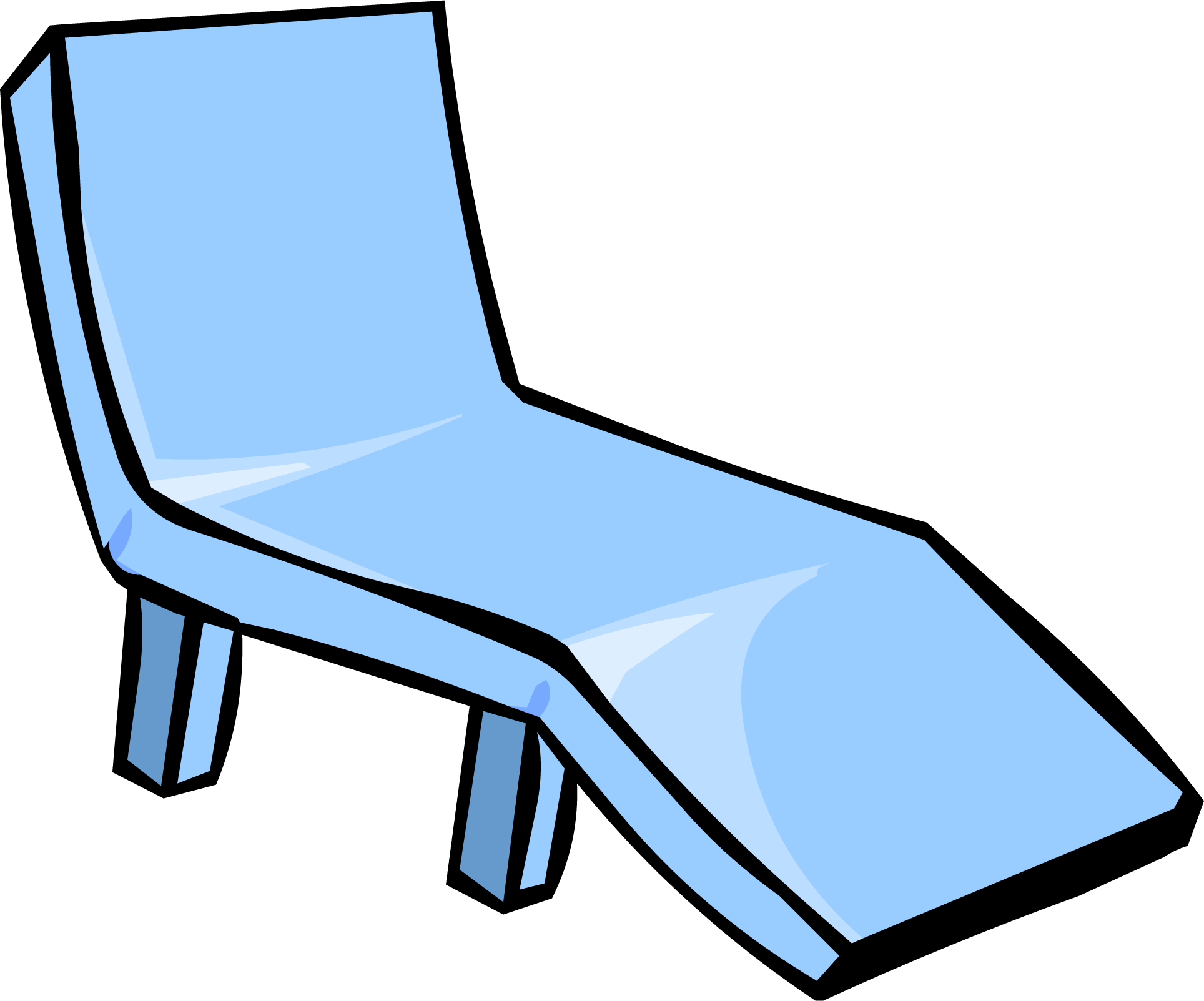 Clipart Chair Blue Chair - Club Penguin Chair (1928x1603)