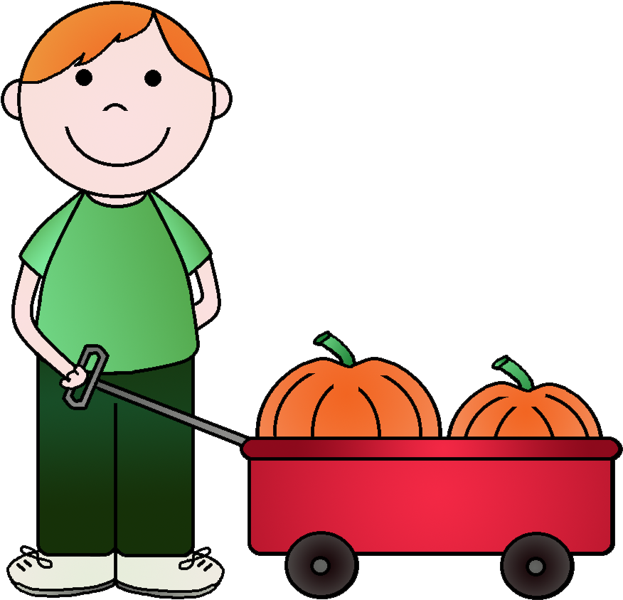 Boy At Pumpkin Patch Clip Art (922x873)