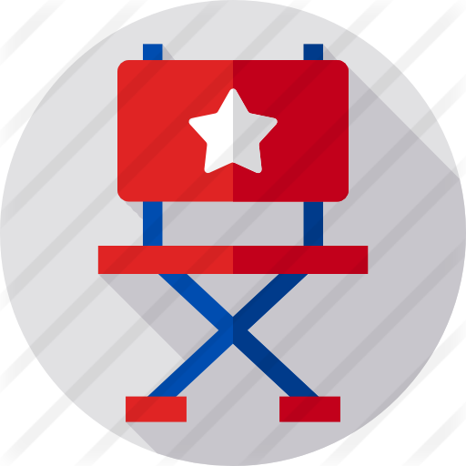Director Chair Free Icon - Film Director Chair Vector (512x512)