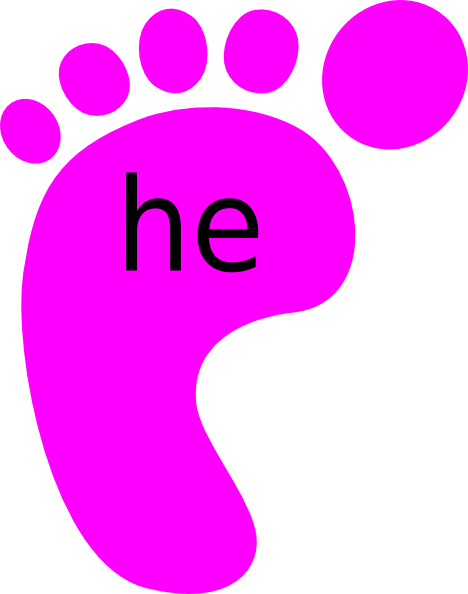 Baby Foot Print Right (468x594)