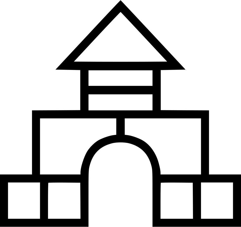 Freeuse Stock Collection Of Free Establishing Download - Building Blocks Clipart Black And White (980x922)