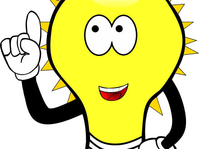 Light Clipart Comic - Did You Know Light Bulb (640x480)