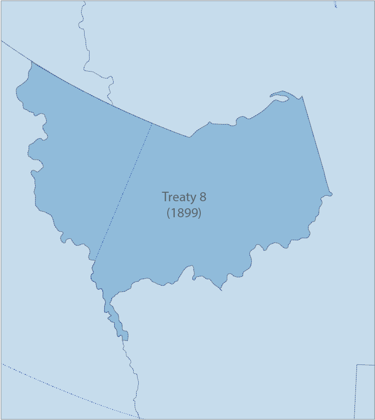 Close Up Of Treaty 8 In - Map (1153x1153)