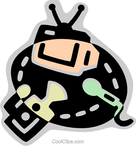 Newsroom Concepts Royalty Free Vector Clip Art Illustration - Newsroom Concepts Royalty Free Vector Clip Art Illustration (448x480)