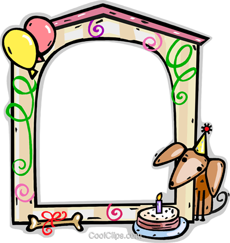 Birthday Frame - Illustration (455x480)