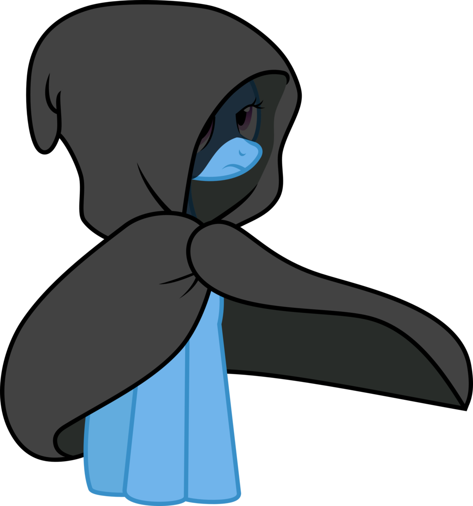 Magic Clipart Cloak - Mlp Pony In Cloak (958x1024)