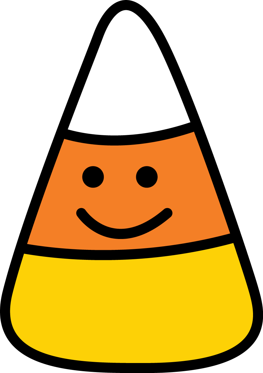 Halloween Clipart, Halloween Trick Or Treat, Halloween - Candy Corn Png (869x1233)