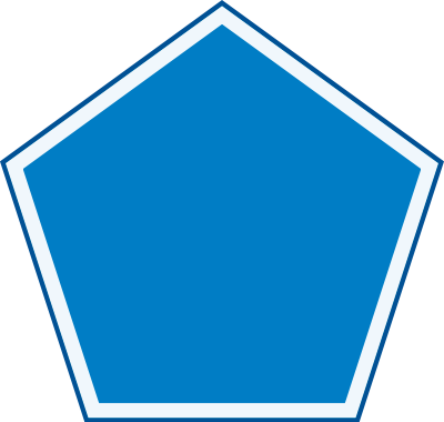 Pentagon 5 Sides Blue - Trans-caprivi Highway (400x380)