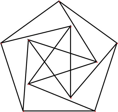 Drawing Pentagons Graph Paper Clip Freeuse Stock - Petersen Graph (500x476)