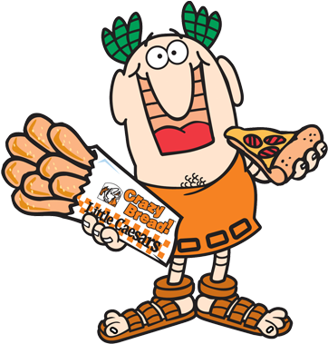 Crazy Sauce - Little Caesars Mascot Png (400x380)