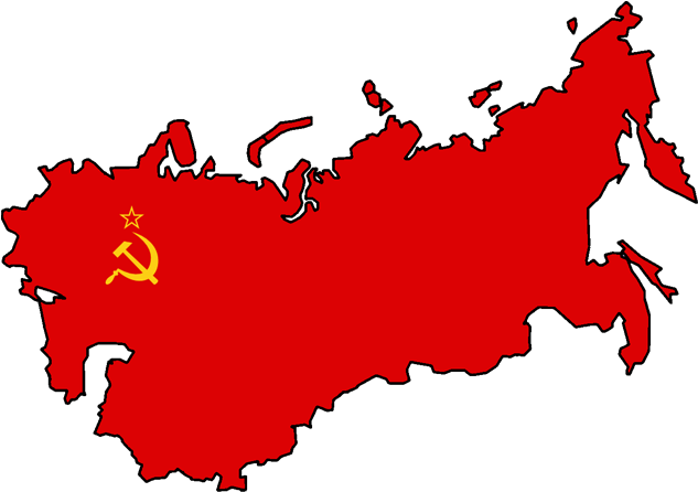 Ussr Map, Soviet Union, Ussu, January First, 1st Day - Soviet Union Flag Map (700x456)