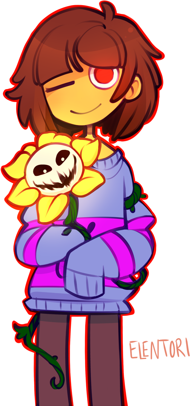 In Fairness Chara Starts Out Hating Humanity They Kill - Genocide Frisk Bad End Friends (1083x1396)