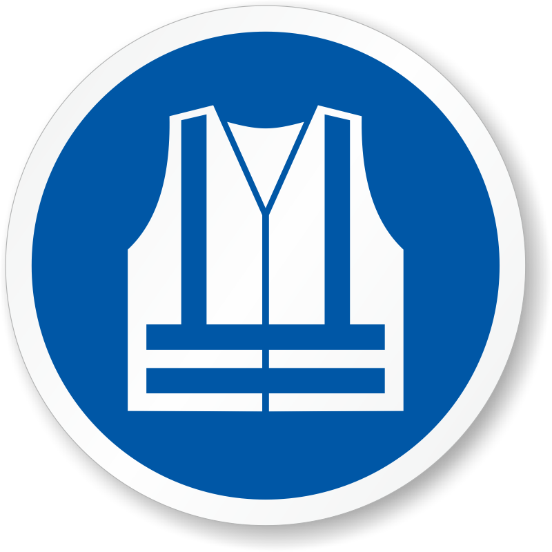 Zoom, Price, Buy - Safety Vest Must Be Worn (800x800)