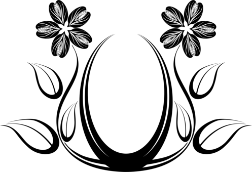 Floral Design Flower Art Drawing Download - Line Art Flower Designs (497x340)