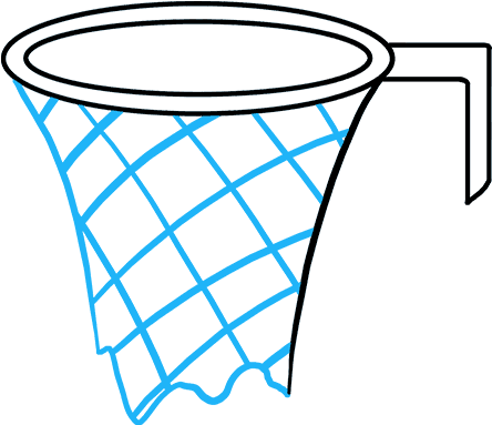 How To Draw A Basketball Hoop How To Draw A Basketball - Drawing (680x678)