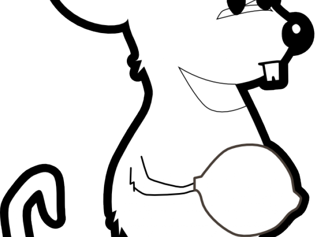 Rat Mouse Clipart Black - Clipart Black And White Mouse Png (640x480)