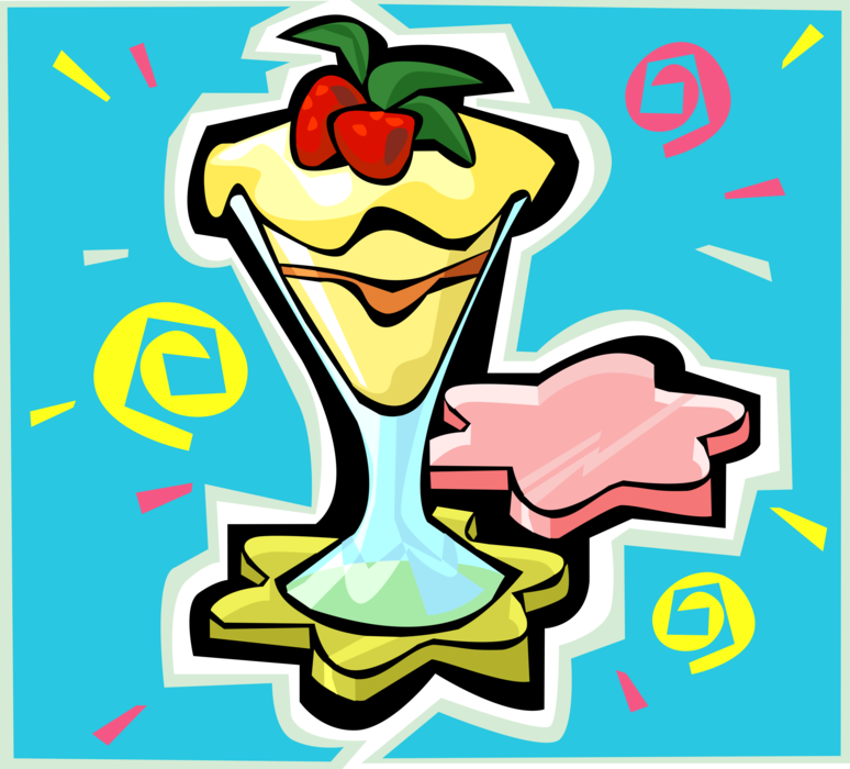 Pudding Dessert Royalty Free Vector Clip Art Illustration - Pudding Dessert Royalty Free Vector Clip Art Illustration (774x700)