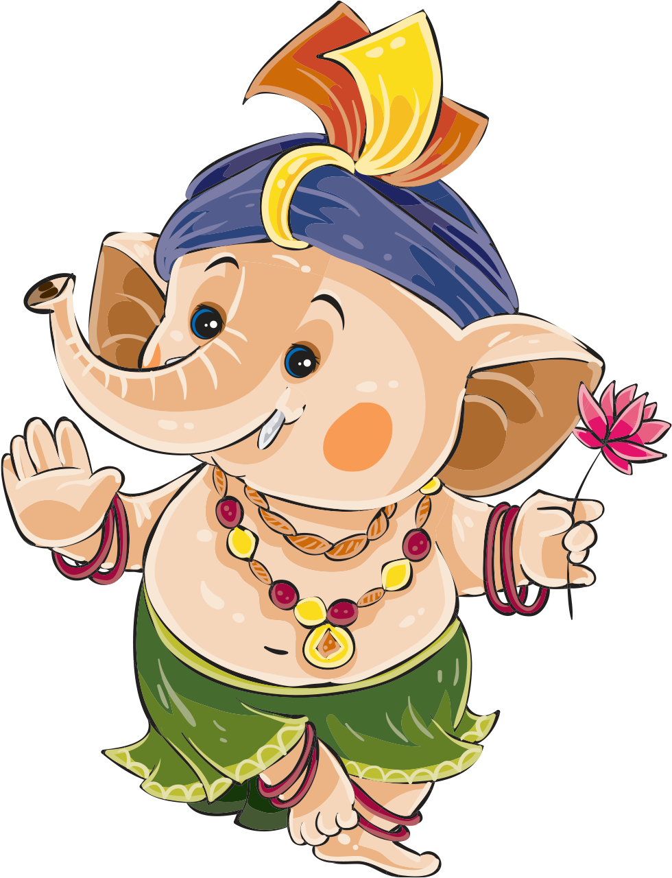 Total View - Cute Ganesh Chaturthi Wishes (1371x1371)