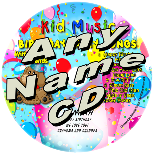 Birthday Party Songs With Lunchbox & Friends Personalized - Birthday Party Songs (500x500)