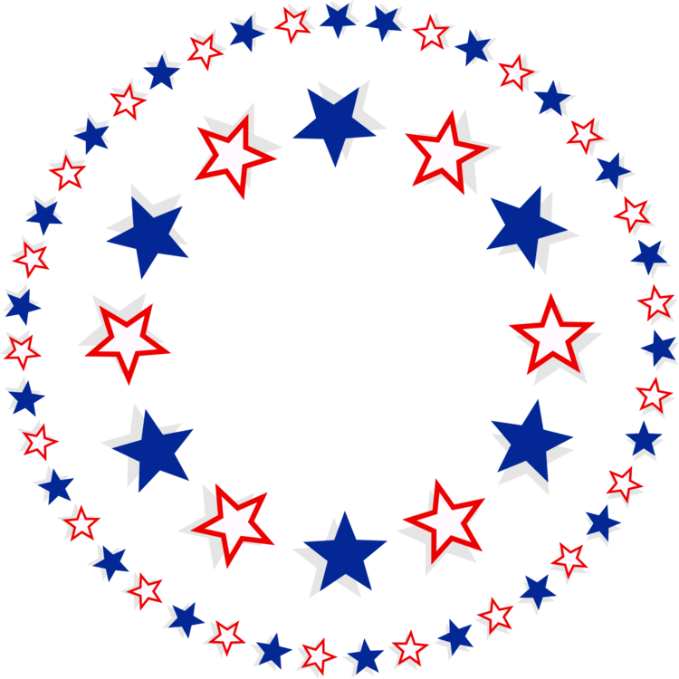 Black And White Library I Royalty Free Public Domain - Patriotic Star Transparent Background (750x750)