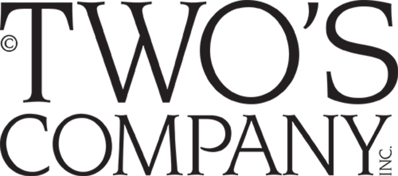 Twos Company Champagne Glitter Hanging Star - Two's Company Logo (776x343)