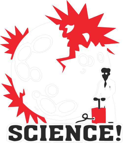 Science Moon Blast Cool Art 32x24 Print Poster (500x582)