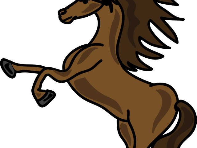 Unicorn Clipart Brown - Write Here Journals: Horse Journal Edition Custom Journal (640x480)