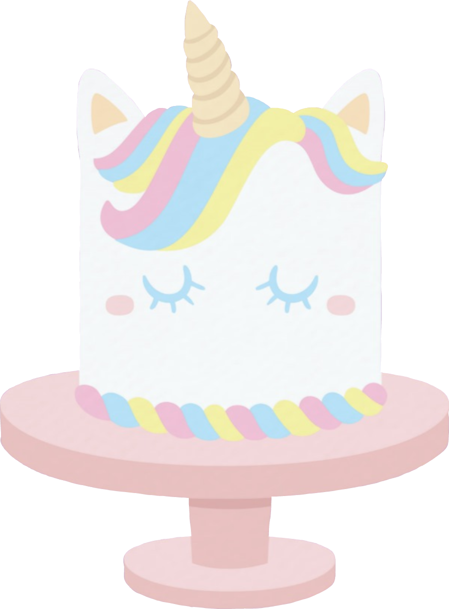 Clipart Unicorn Birthday Cake - Fish (903x1224)