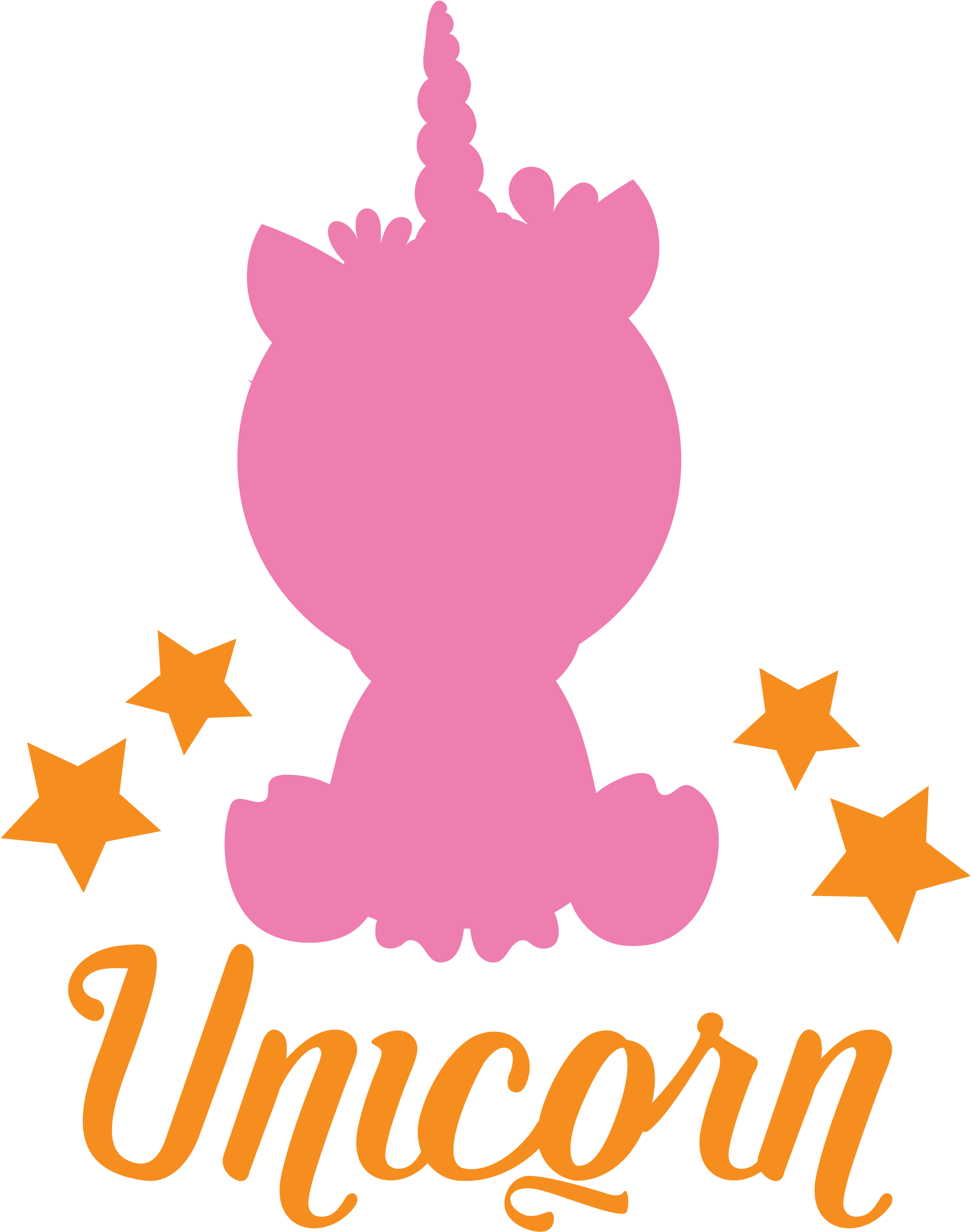 Svg Unicorn Pdf Clip Freeuse Stock - Shooting Star Star Clipart Black And White (2400x3000)