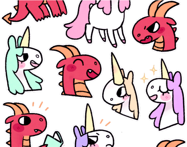 Unicorn Clipart Dragon - Portable Network Graphics (640x480)