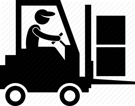 Transparent Stock Business Ecosystem Between Manufacturer - Driver Forktruck Clipart Black (512x402)