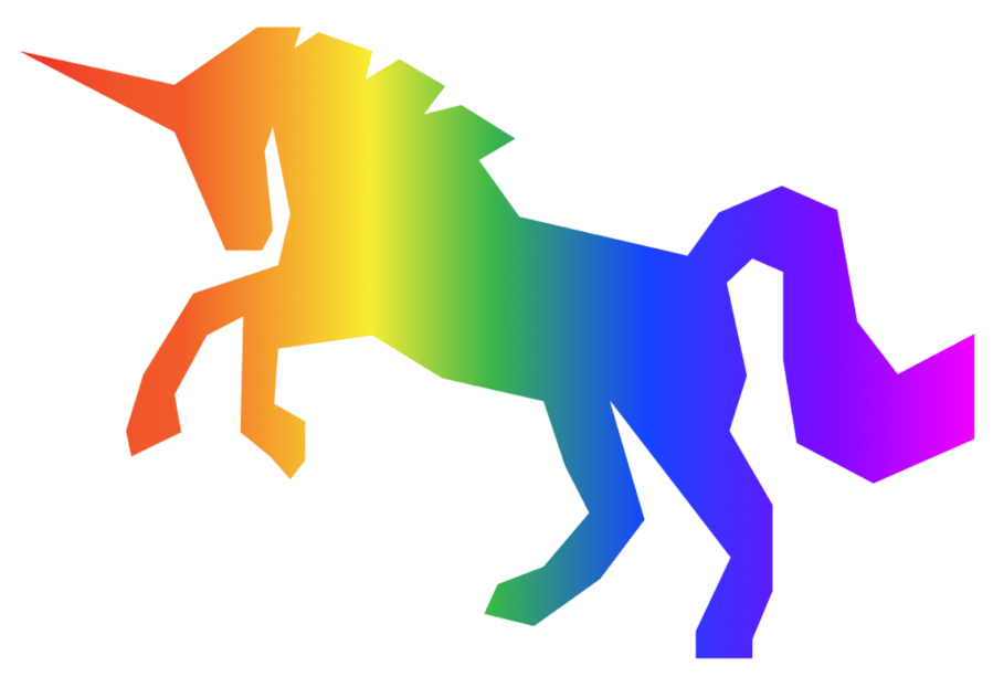 Rainbow Unicorn Transparent Clipart Unicorn Clip Art - Rainbow Unicorn Transparent (899x613)
