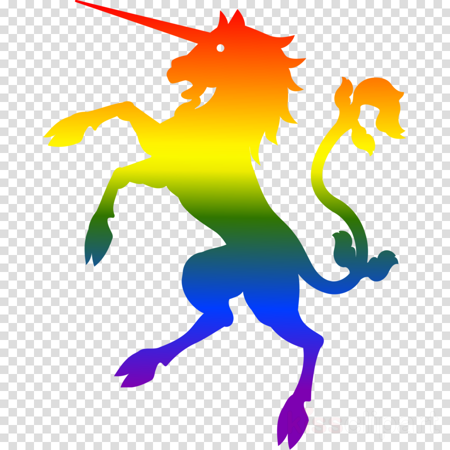 Unicorn Lgbt Clipart Unicorn Clip Art - Gay Pride Unicorn (900x900)