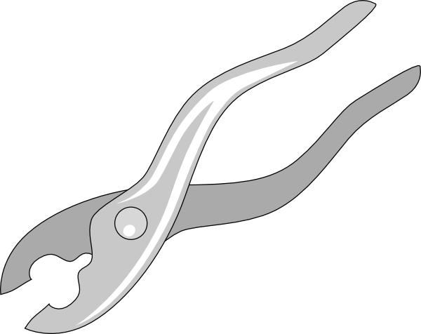 Pliers Clip Art - Slip Joint Pliers Clipart (600x476)