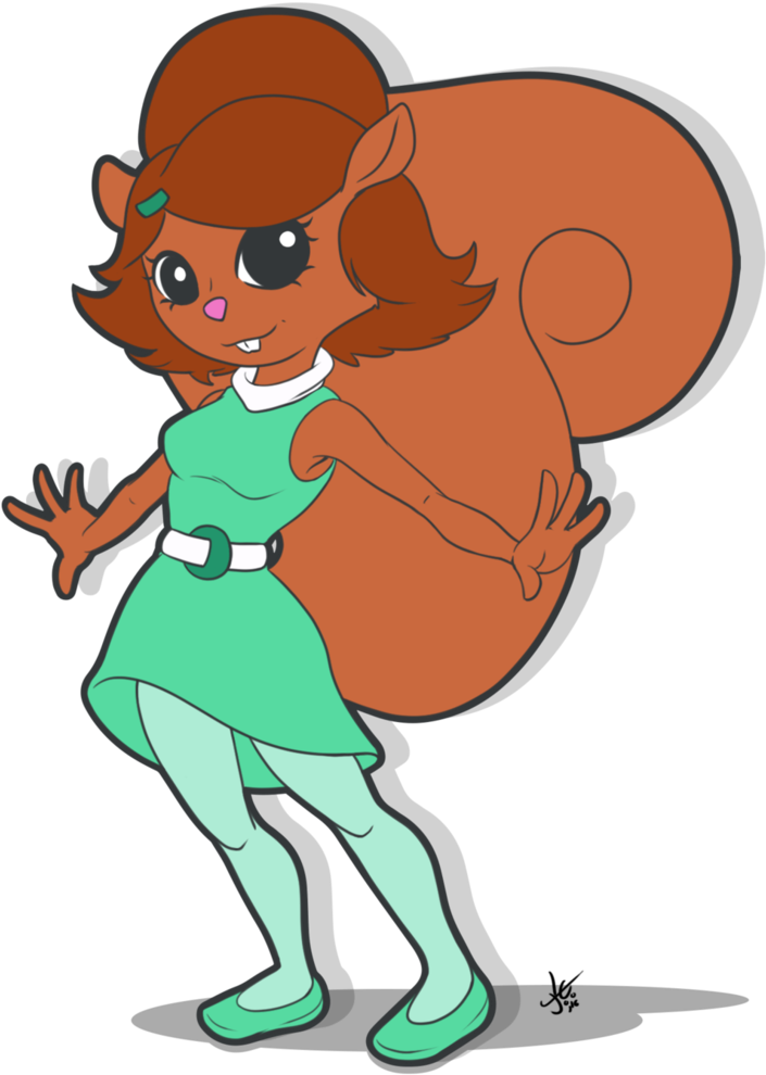 Penny Squirrel Being Cute V2 By Killedbycreatures - Penny Squirrel (756x1058)
