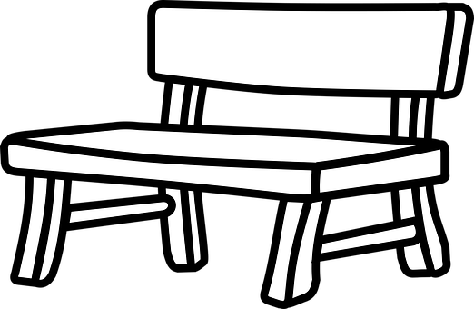 Park Bence Clipart Bus Stop Bench - Bench Clipart (522x340)