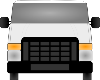 Van Car Pickup Truck Volkswagen - Van Front Vector Png (424x340)