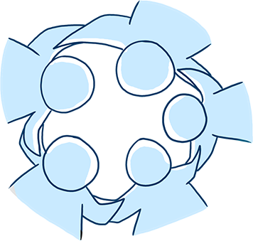 Clip Art Black And White Download Teamwork Clipart - Circle (356x339)
