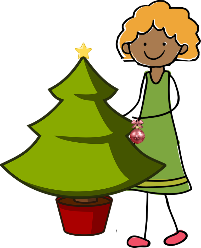 Our Libraries Have Christmas Displays Where You Can - Clipart Christmas Tree (768x944)