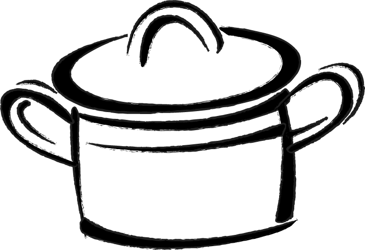 Clipart Freeuse Library Baking Drawing Easy - Drawing Of A Pot (748x513)