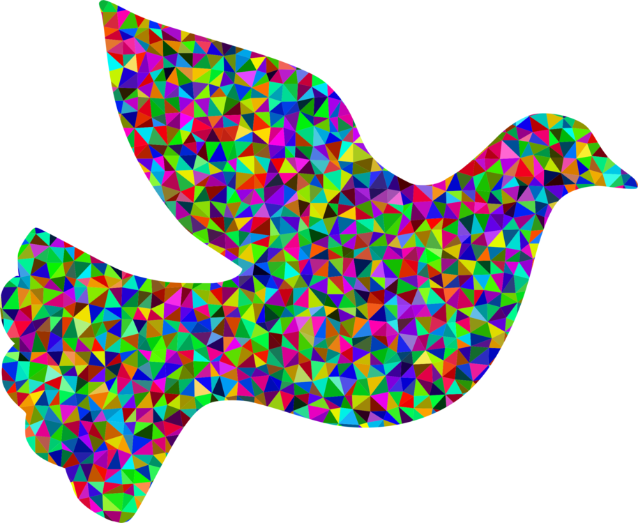 Columbidae Doves As Symbols Art Peace Symbols - Modern Art On Peace (915x750)