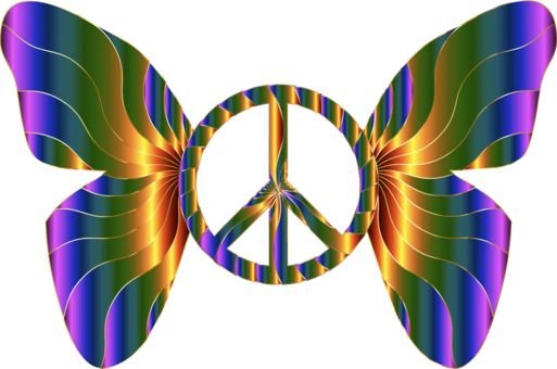Peace Symbols Poster - People Peace Sign Clip Art (513x340)